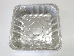Disposable/reusable Square Poultry Roasting Pan-10 3/8" X 10 3/8" X 2 3/8" (50) N3