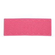 KookieMonsta 8 Heart Pattern Cake Decorating Mold Fondant Lace Mold Mat for Sugarcraft Decoration N2