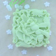 Y&amp;XL&amp;H Bee Flowers Handmade Soap Mold Fondant Cake Chocolate Silicone Mold, Decoration Tools Bakeware N5