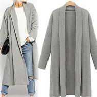 Cardigan,Morecome Womens Open Front Trench Coat Long Cloak Jackets Cardigan N4