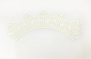 HUAL Cupcake Wrappers 50 Filigree Artistic Bake Cake Paper Cups Birdcage Lace Laser Cut Liner Baking Cup Muffin... N7