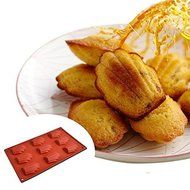9-Cavity Medium Silicone Mold for Homemade Madeleine Cookies, Chocolate, Candy, and More (Ships From USA)