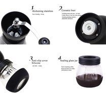 Manual Coffee Grinder, HOWADE Coffee Maker With Ceramic Burr Grinder For Espresso - Roasted Coffee Bean Grinder... N18