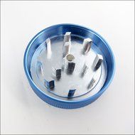 Sharp Stone Official Authentic Small 4 Piece Grinder Hard Top 1.5 Inches Blue + Free Performance Technology Wrist... N6