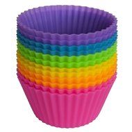 Gaosaili Reusable Nostick Cake Baking Silicone Cupcake Molds 12pcs Color Random N2