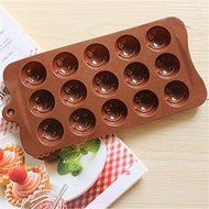 Sher Bakeware Silicone Smile Face Shaped Baking Molds for Chocolate N2