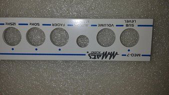 MMATS AUDIO EQUALIZER MEQ-7 FACEPLATE ONLY N3