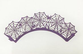 HUAL Cupcake Wrappers 50 Filigree Artistic Bake Cake Paper Cups Spider silk Lace Laser Cut Liner Baking Cup Muffin... N8