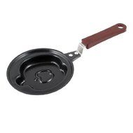 FOREVER YUNG Kitchen Plastic Wrap Handgrip Apple Design Frying Pancakes Pan Black