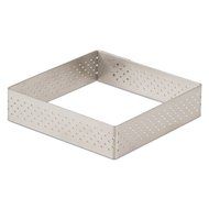 DeBuyer Valrhona Perforated SquareTart Ring - 3.14 inch
