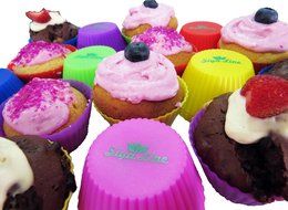 Silicone Baking Cups Reusable Cupcake Muffin Liners, Soap Molds.by siya line N5