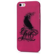 iPhone SE Case,iPhone 5S Case,iPhone 5 Case - Cute Black Feather Love Hearts Series Shockproof Flexible Soft TPU... N15