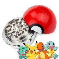 Pokemon Herbs Grinder - 3 Pieces Tobacco and Herbs Pokeball Grinder By Enjoy It N4