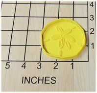 Sand dollar Shaped Fondant Cookie Cutter and Stamp #1147 N2
