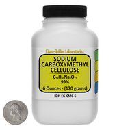 Sodium Carboxymethyl Cellulose [CMC] 99% Food Grade Powder 6 Oz in a Space-Saver Bottle USA