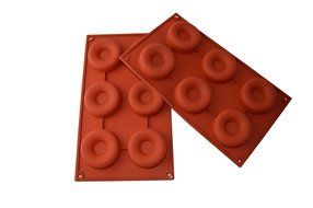 Bekith 6-Cavity Silicone Donut Pan for Donut, Cake, Bread, Cupcake, Cheesecake, Cornbread, Muffin, Brownie, and... N4
