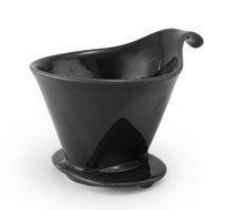 ZERO JAPAN Ceramic Coffee Dripper - Large - Drip Cone Brewer (Black) N8