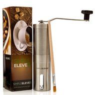 Premium Manual Coffee Grinder | High Quality Adjustable Ceramic Burr | Professional Stainless Steel | Hand Crank... N8