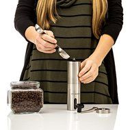 Premium Manual Coffee Grinder | High Quality Adjustable Ceramic Burr | Professional Stainless Steel | Hand Crank... N9