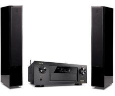 Martin Logan Motion 40 Back Floorstanding Speakers with Denon AVR-X4300H A/V Receiver