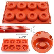 2win2buy 8-Cavity Silicone Donut Baking Cake Chocolate Soap Candy Jelly Ice Mold Mould Pan