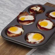Ecolution Bakeins 12 Cup Muffin and Cupcake Pan &ndash; PFOA, BPA, and PTFE Free Non-Stick Coating &ndash; Heavy Duty Carbon... N22
