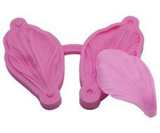 FOUR-C Cake Decorating Supplies Petal Veiner Silicone Molds Impression Molds for Cupcake Topper Color Pink N2