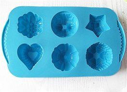 6 Cavity Mini Flower Cake Pudding Jelly Chocolate Mold Handmade DIY Soap Candle Ice Mould