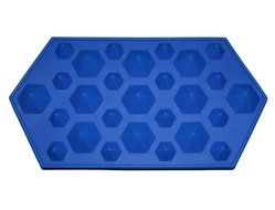 TLT Pack of 2 Silicone 3D Diamonds Gem Shaped Ice Cube Candy Chocolate Mold (Red) MJ011R N8