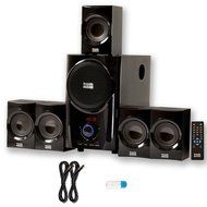 Acoustic Audio AA5160 Home Theater 5.1 Speaker System with USB Bluetooth FM and 2 Extension Cables