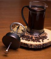 Gourmet 2.5 Cup Matte Copper French Press Coffee Brewer with Classic Design N5