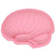 YX Silicone Cake Molds Tray - Brain Shapes for Cakes, Puddings, Jello and more (Pack of 2, Pink) N2