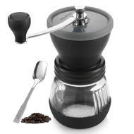 Mindkoo Manual Coffee Grinders Ceramic Burr Hand Crank Grinding Mill (Grey) N18