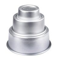 Pulison(TM) 4'' Aluminum Alloy Non-stick Round Cake Live bottom Baking Mould Pan Bakeware Tool SAP N2