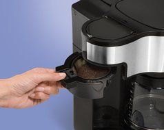 Hamilton Beach Single Serve Coffee Brewer and Full Pot Coffee Maker, 2-Way (49980A) N11