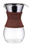 Osaka Pour-Over Drip Brewer, 6 Cup (27 oz) Glass Carafe with Permanent Stainless Steel Filter &quot;Itsukushima&quot; N4