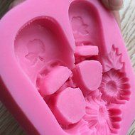 Y&amp;XL&amp;H Baby Shoes Silicone Cake Mold SM-519