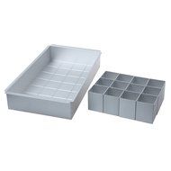 JVR&reg; KC10 Aluminum Alloy Alphabet Numbers Letters Cake Pan Jello Mold Baking Pan with 12pcs Squares to Make DIY... N6