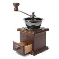 Dr.Luck Manual Coffee Bean Hand Grinder Spice Herbs Vintage Style Wooden Retro Burr Mill,Strong And Durable Hand... N6