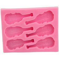 Let'S Diy 3D Violin Styling Silicone Mold Fondant Chocolate Soap Sugar Craft Mould Cake Decoration Bakeware N3