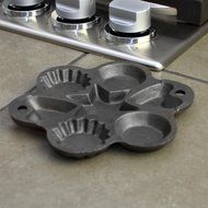 Cajun Cookware Pans Star Seasoned Cast Iron Muffin Pan N4