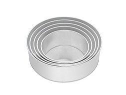 5 Tier Round Multilayer Wedding Birthday Anniversary Baking Cake Tins Pans - 6&quot; 7&quot; 8&quot; 9&quot; 10&quot; - EUROTINS N2