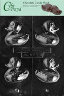 Cybrtrayd E101 Rubber Ducky Chocolate Candy Mold with Exclusive Cybrtrayd Copyrighted Chocolate Molding Instructions