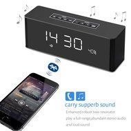 YIGER Portable Wireless Bluetooth Speaker with LED Display, Alarm Clock, Hands-free Answer Calls, USB Charging... N6