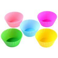 Silicone Baking Cups - Reusable Muffin Cups In 6 Assorted Colors - Set of 12 N3