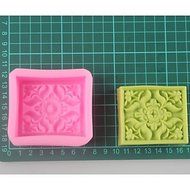 Y&amp;XL&amp;H Square Flower Shaped Soap Molds Mooncake Mould Fondant Cake Chocolate Silicone Mold, Decoration Tools Bakeware N3