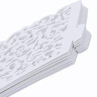 New 100pcs White Filigree Vine Cupcake Wrappers Wraps Cases Wedding Birthday N4