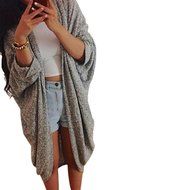Cardigan Jacket,Morecome Womens Lady Casual Knit Sleeve Sweater Coat N5