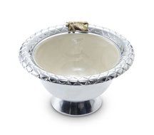 Julia Knight Queen Bee Pedestal Bowl, 5-Inch, Kiwi N9