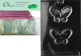 Cybrtrayd D027 Chocolate Candy Mold, Butterfly Candy Dish Dads and Moms N2